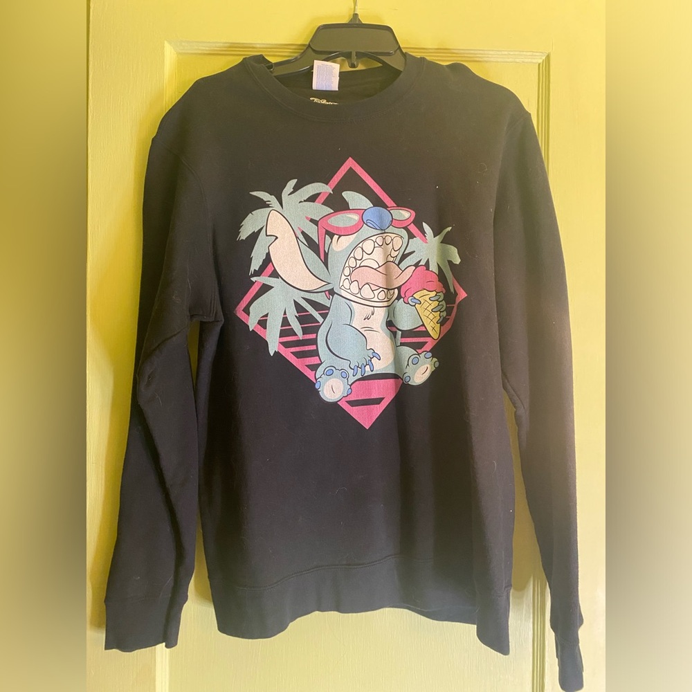 Disney Stitch Crew Neck Sweater Sweatshirt | Women’s Men’s Unisex